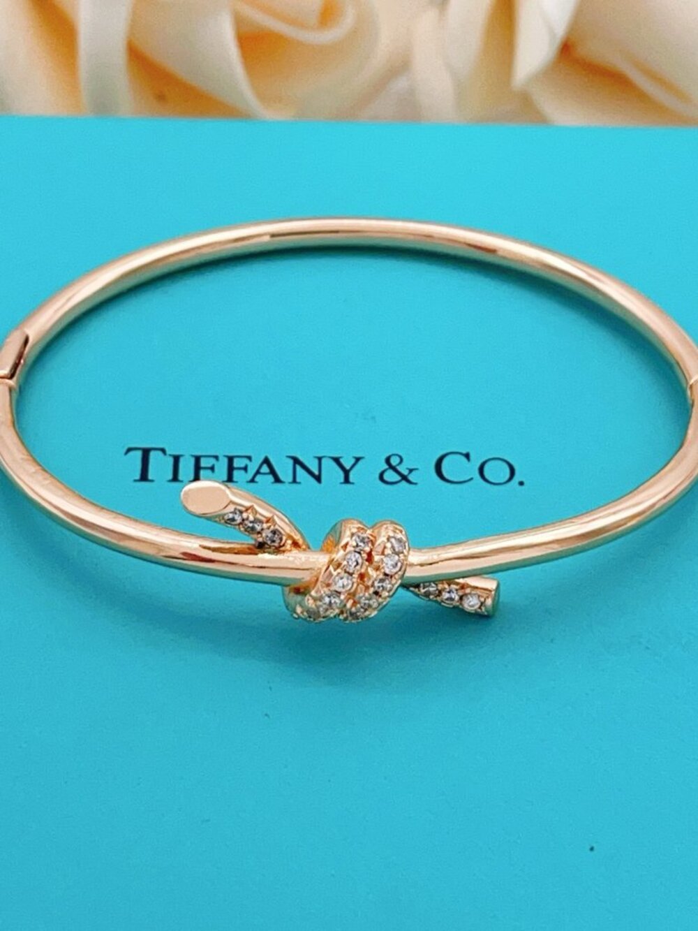 Tiffany & Co. Rose gold rope bracelet